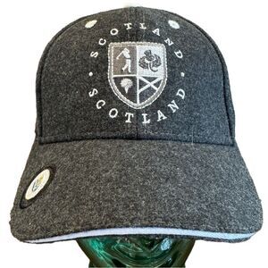 Wool Blend Adjustable Golf Cap From Scotland